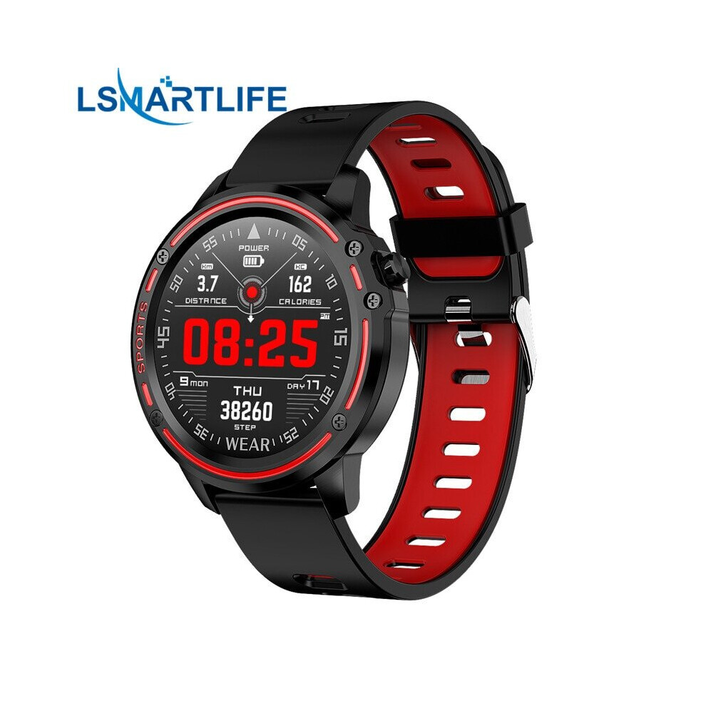 Smart Watch Men Waterproof  ECG Blood Pressure  Smart Watches(Red)