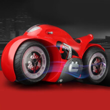 Vehicle Toy RC Motorcycle Drift Toys Electric Motor Music & LED Light Electrical Children Gift(Red)