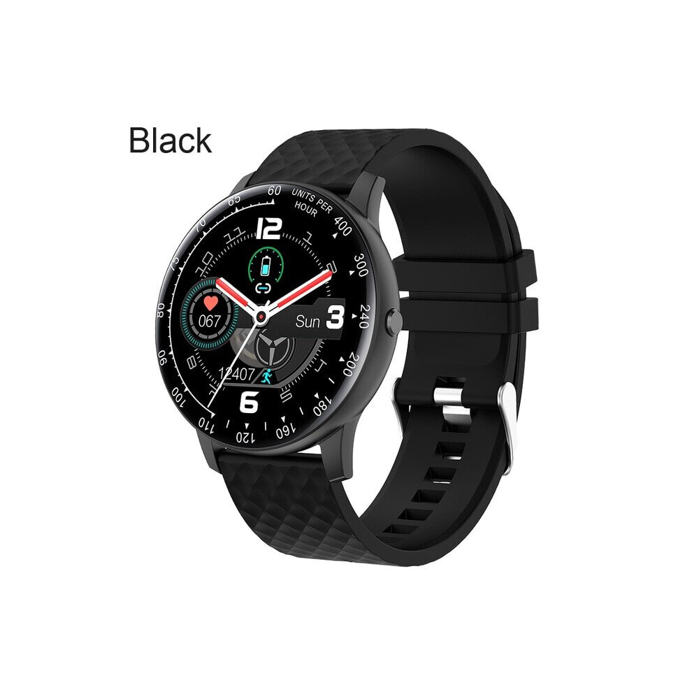Smart Watch Men Blood Pressure/Hear Rate Monitor Fitness Tracker Clock Watches(Black) Black 8086153941805