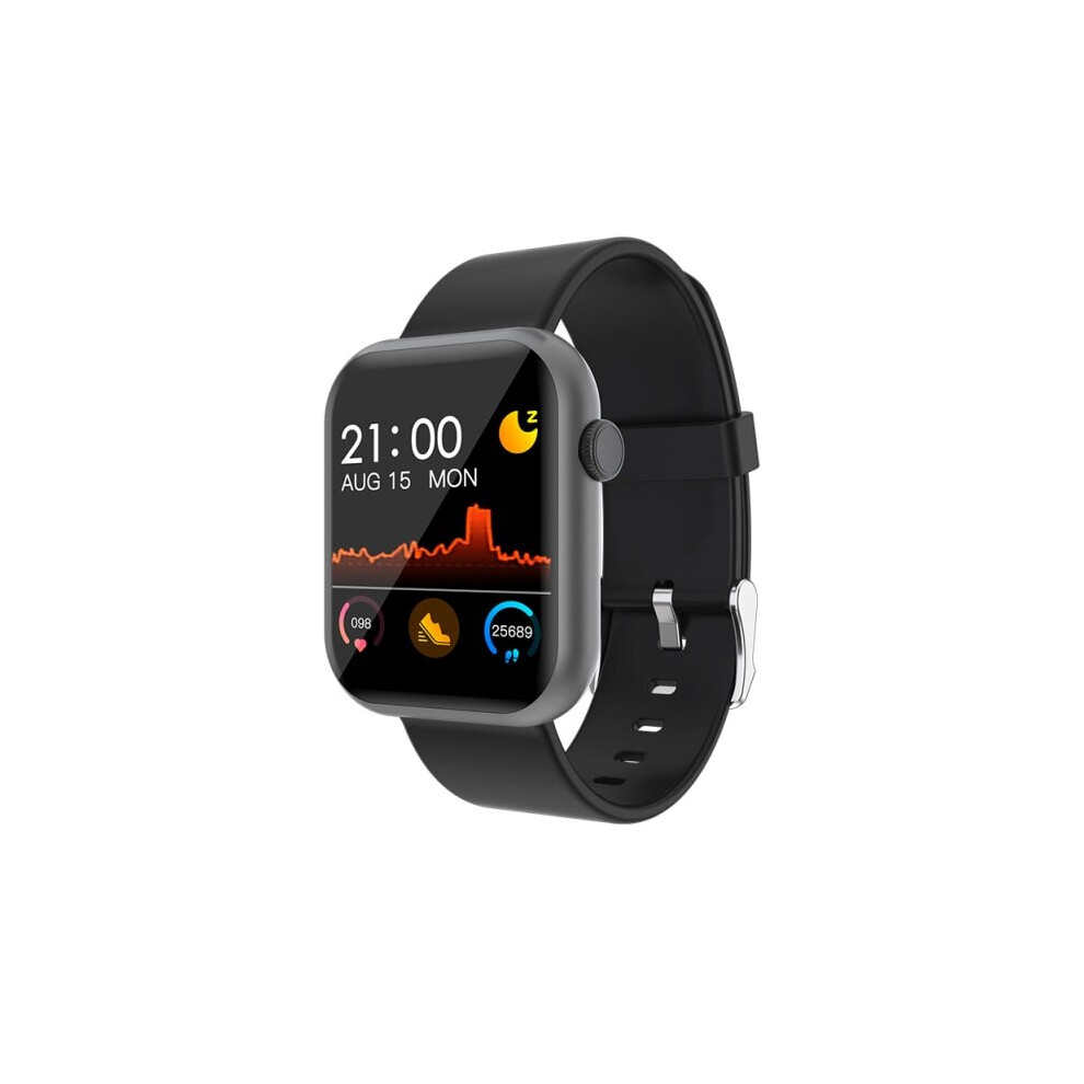 Smart Watch Men Women Smartwatch Full Touch Fitness Tracker Smart Watches(Black) Black 8252973325082