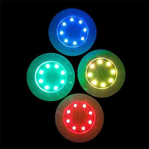 (Colour Changing) Solarize Solar Deck Lights 8 SMD LED Pack of 4 2