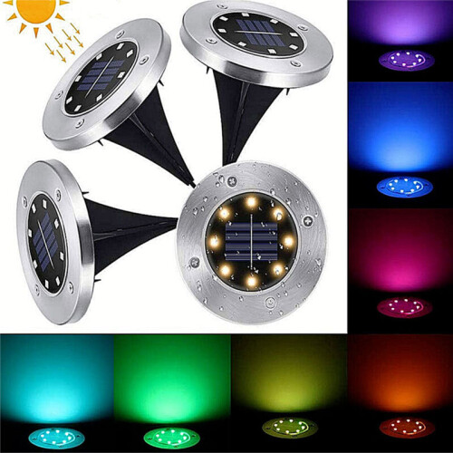 (Colour Changing) Solarize Solar Deck Lights 8 SMD LED Pack of 4