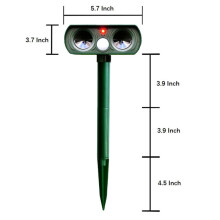 Animal Repeller Ultrasonic Solar Powered Outdoor Pest Cat Mice Rat Sensor Garden