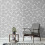 Fine Decor Larson Leaf Wallpaper Fine Décor Grey Silver Textured Vinyl Metallic 3