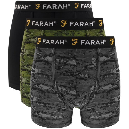 Farah (M) Farah Mens Designer Boxer Shorts / Trunks 6 Pack 1