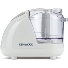 Kenwood Mini Chopper, 0.35 Litre Dishwasher Safe Bowl, 2 Speeds, Rubber Feet for Food Chopper Stability, 300 W, CH180A, White
