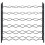 VidaXL vidaXL Wine Rack for 36 Bottles Black Iron 3