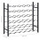 VidaXL vidaXL Wine Rack for 36 Bottles Black Iron 6