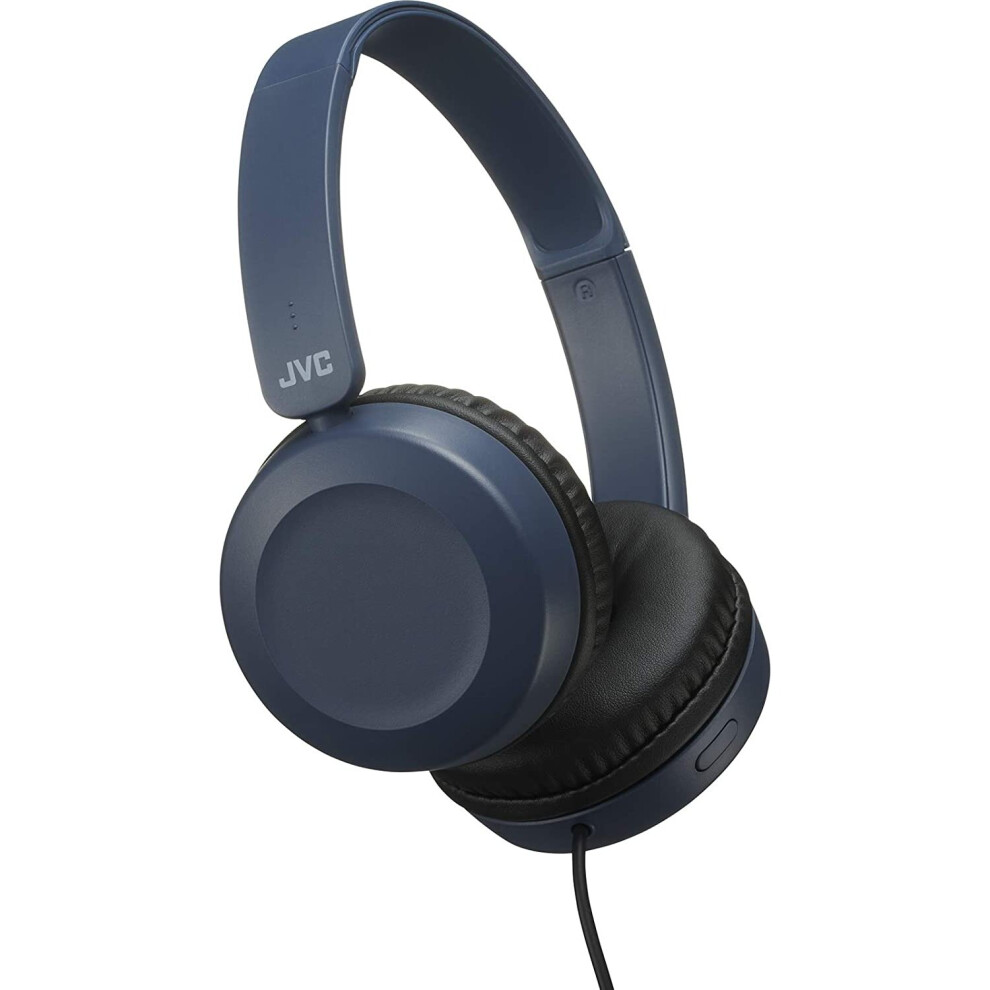 Jvc Ha-S31m Headphone And Microphone - Wired Headband Binaural Over-Ear Blue