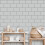 Crown Metro Tile Wallpaper Crown Grey Silver Metallic Textured Vinyl Glitter 3