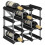 VidaXL vidaXL Solid Pine Wood Wine Rack for 12 Bottles Black Storage Bottle Holder 1