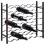 VidaXL vidaXL Wine Rack for 36 Bottles Black Iron 1