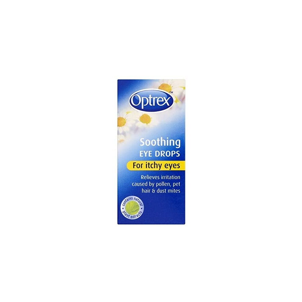 Optrex Soothing Eye Drops for Itchy Eyes 10 ml (Pack of 2)