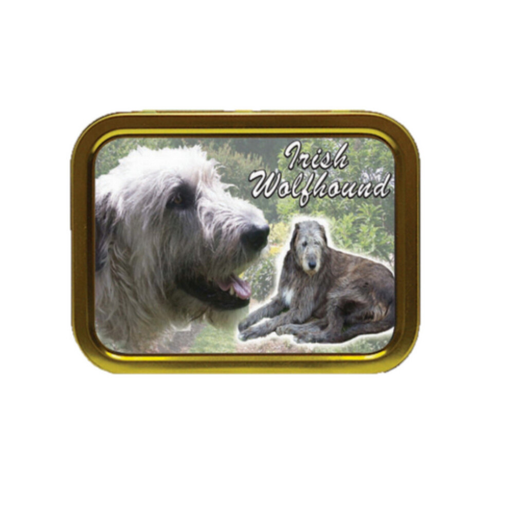 Personalised Gift Products Irish Wolfhound Dog Breed Tobacco Tin Gift & Smoking Products