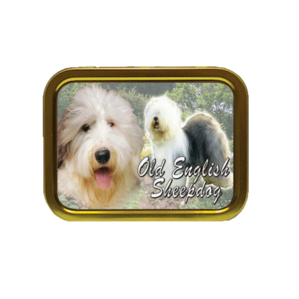 Personalised Gift Products Old English Sheepdog Dog Breed Tobacco Tin Gift & Smoking Products