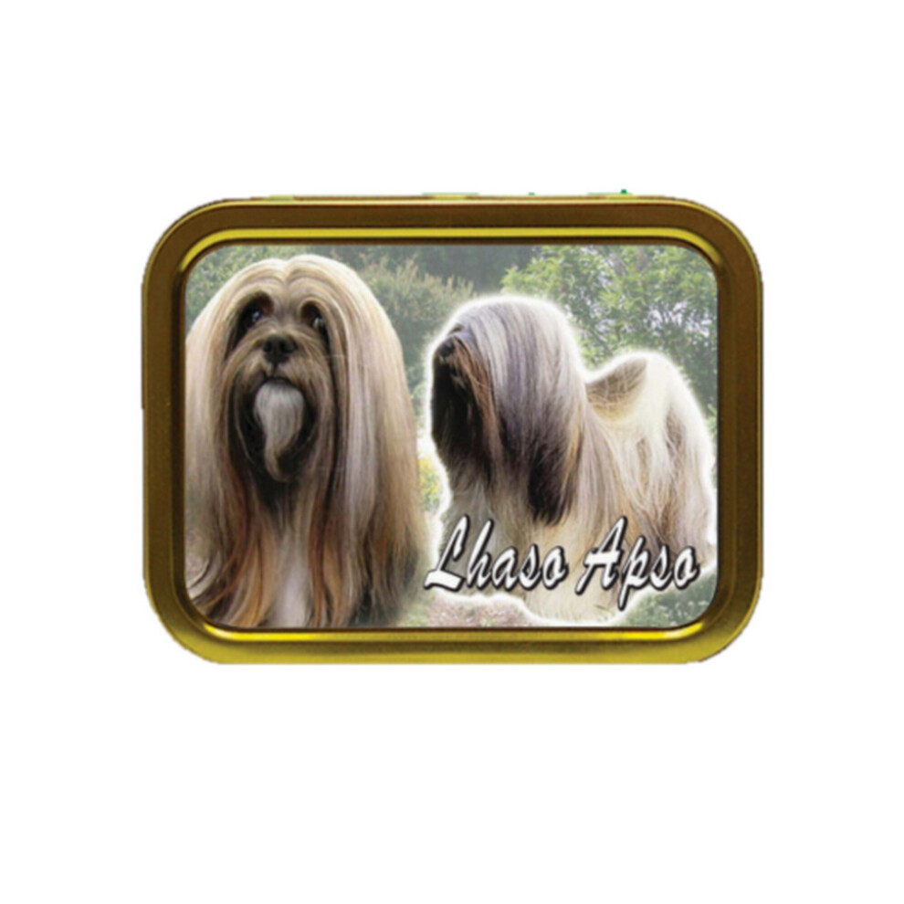Personalised Gift Products Lhasa Apso Dog Breed Tobacco Tin Gift & Smoking Products