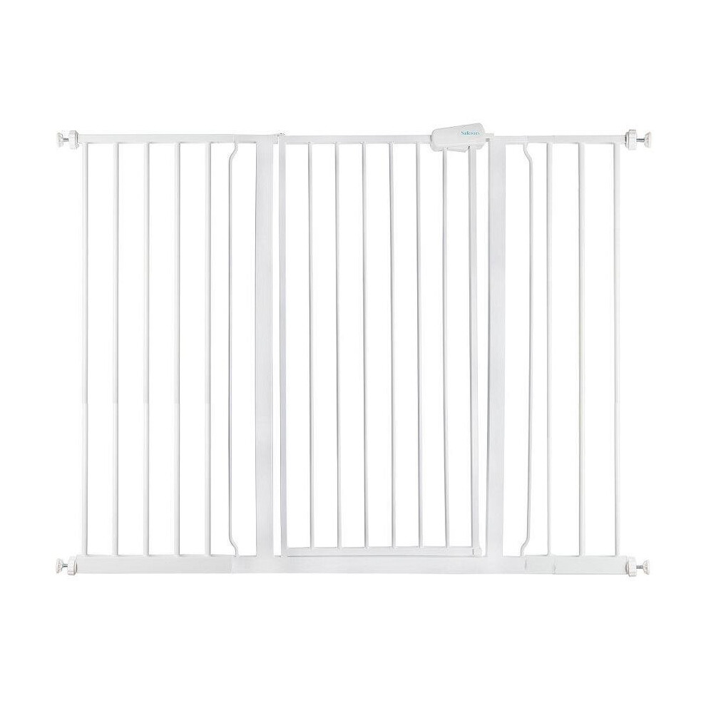 (White, 126.7cm - 134.3cm) Safetots Extra Tall Pressure Fit Gate