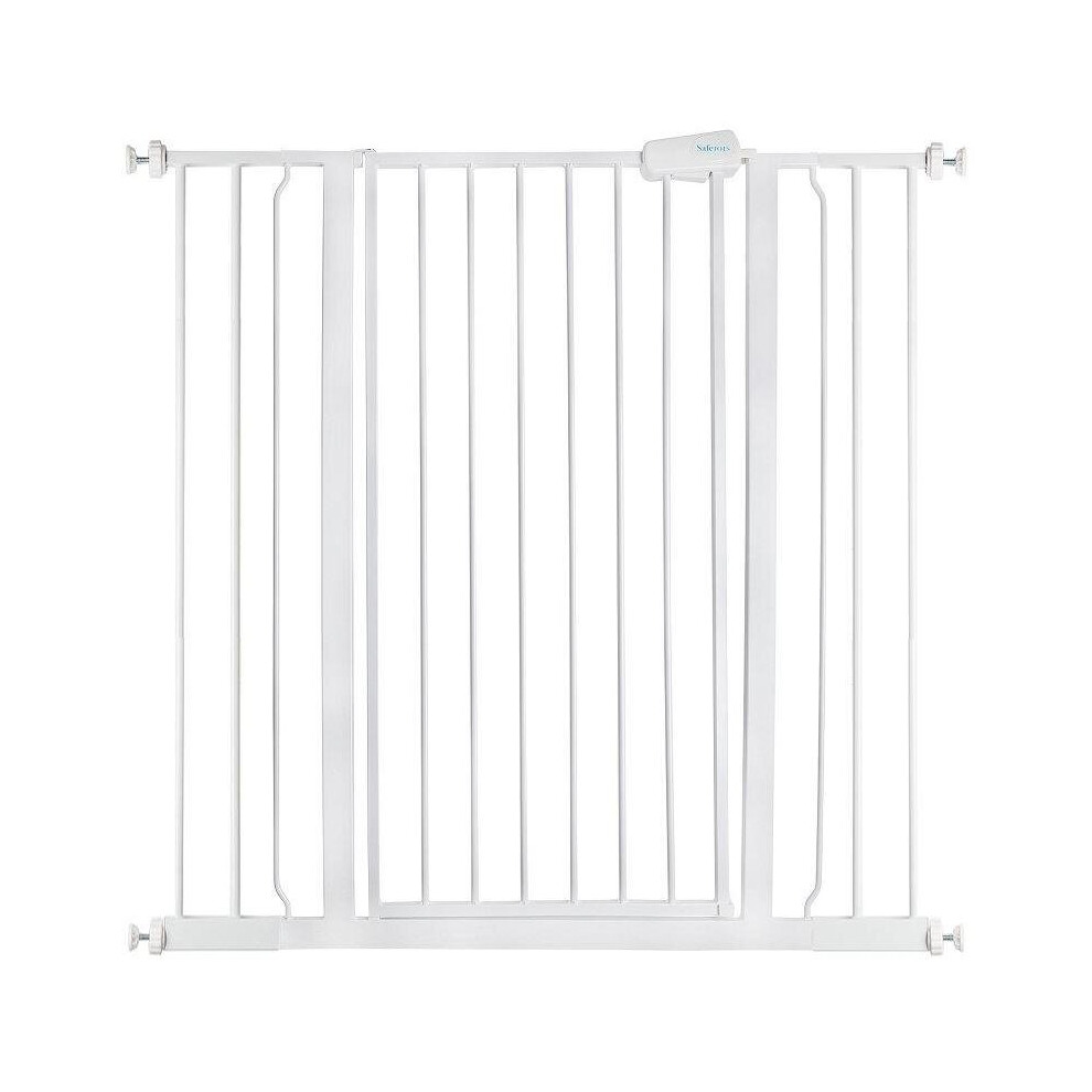 (White, 100.8cm - 108.4cm) Safetots Extra Tall Pressure Fit Gate