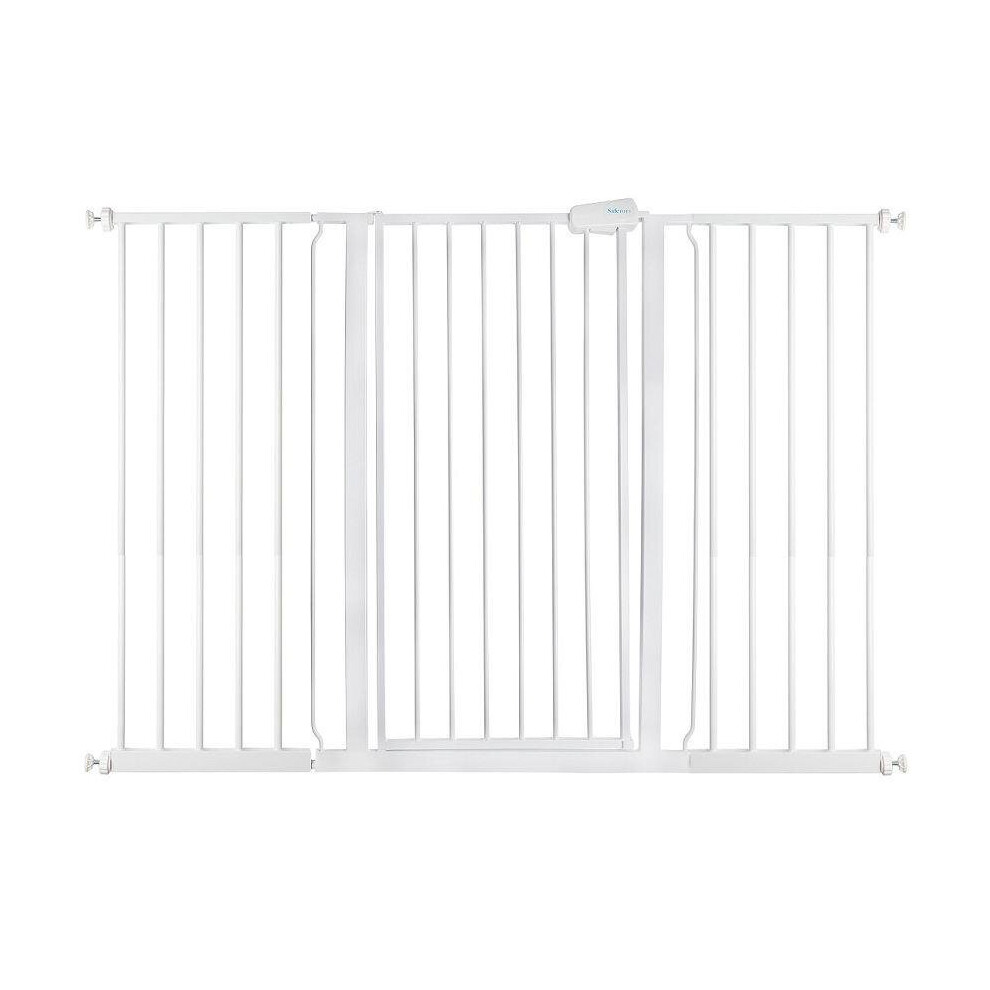 (White, 139.8cm - 147.4cm) Safetots Extra Tall Pressure Fit Gate