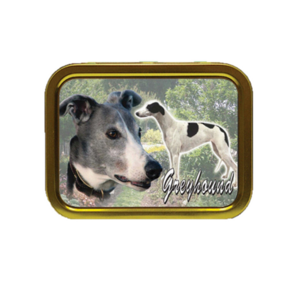 Personalised Gift Products Greyhound Dog Breed Tobacco Tin Gift & Smoking Products