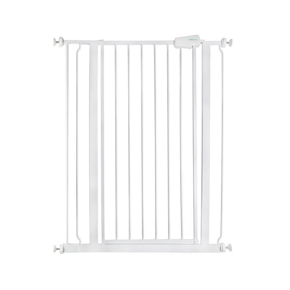 (White, 81.4cm - 89cm) Safetots Extra Tall Pressure Fit Gate