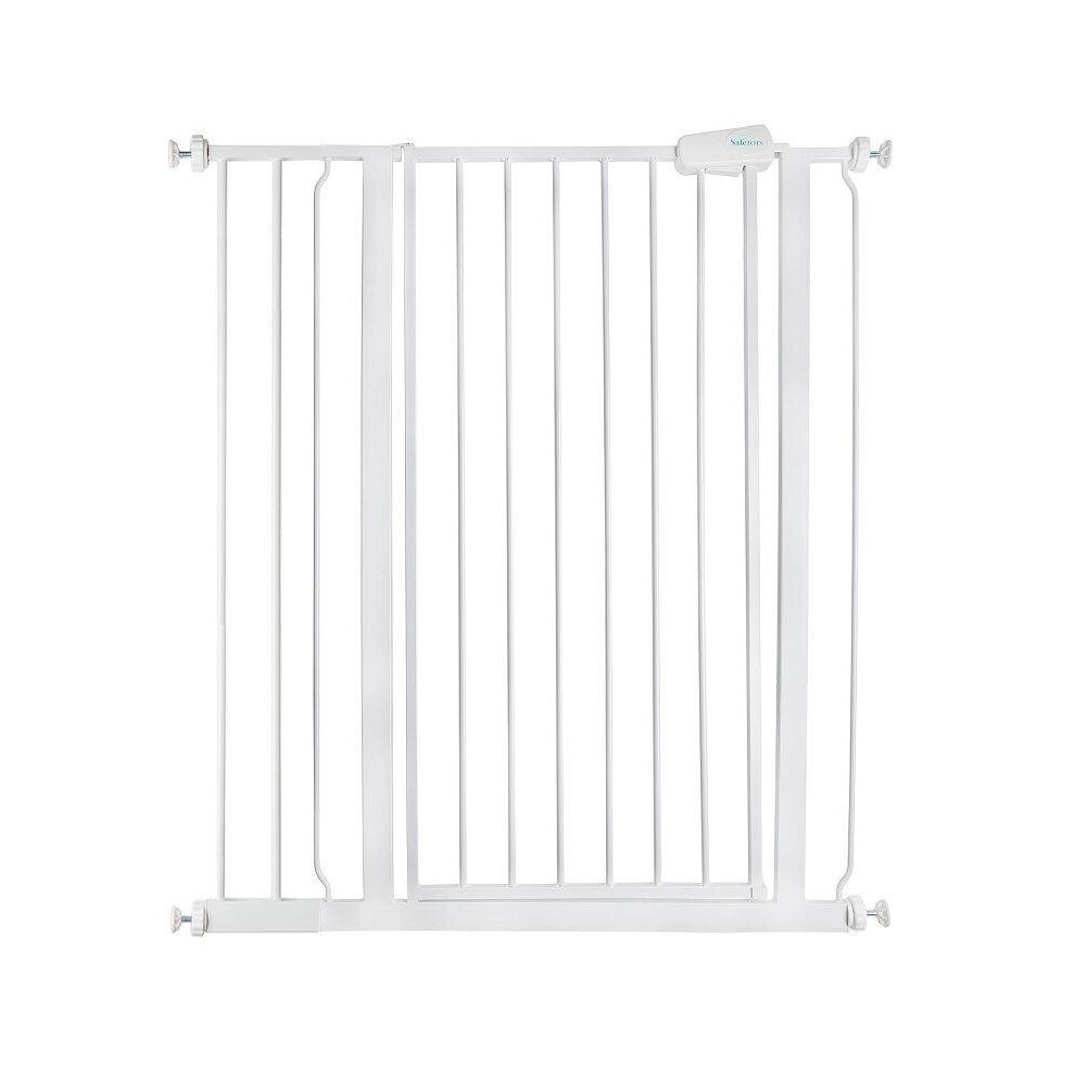 (White, 87.9cm - 95.5cm) Safetots Extra Tall Pressure Fit Gate