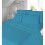(Blue, Single) Thermal Flannelette Sheet Set Fitted, Flat Sheet 1