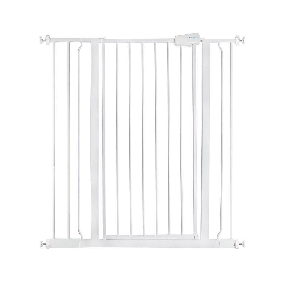 (White, 94.3cm - 101.9cm) Safetots Extra Tall Pressure Fit Gate