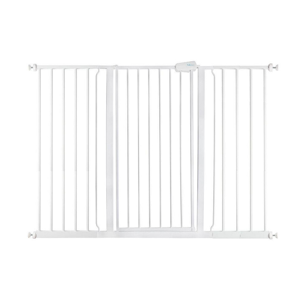 (White, 133.2cm - 140.8cm) Safetots Extra Tall Pressure Fit Gate