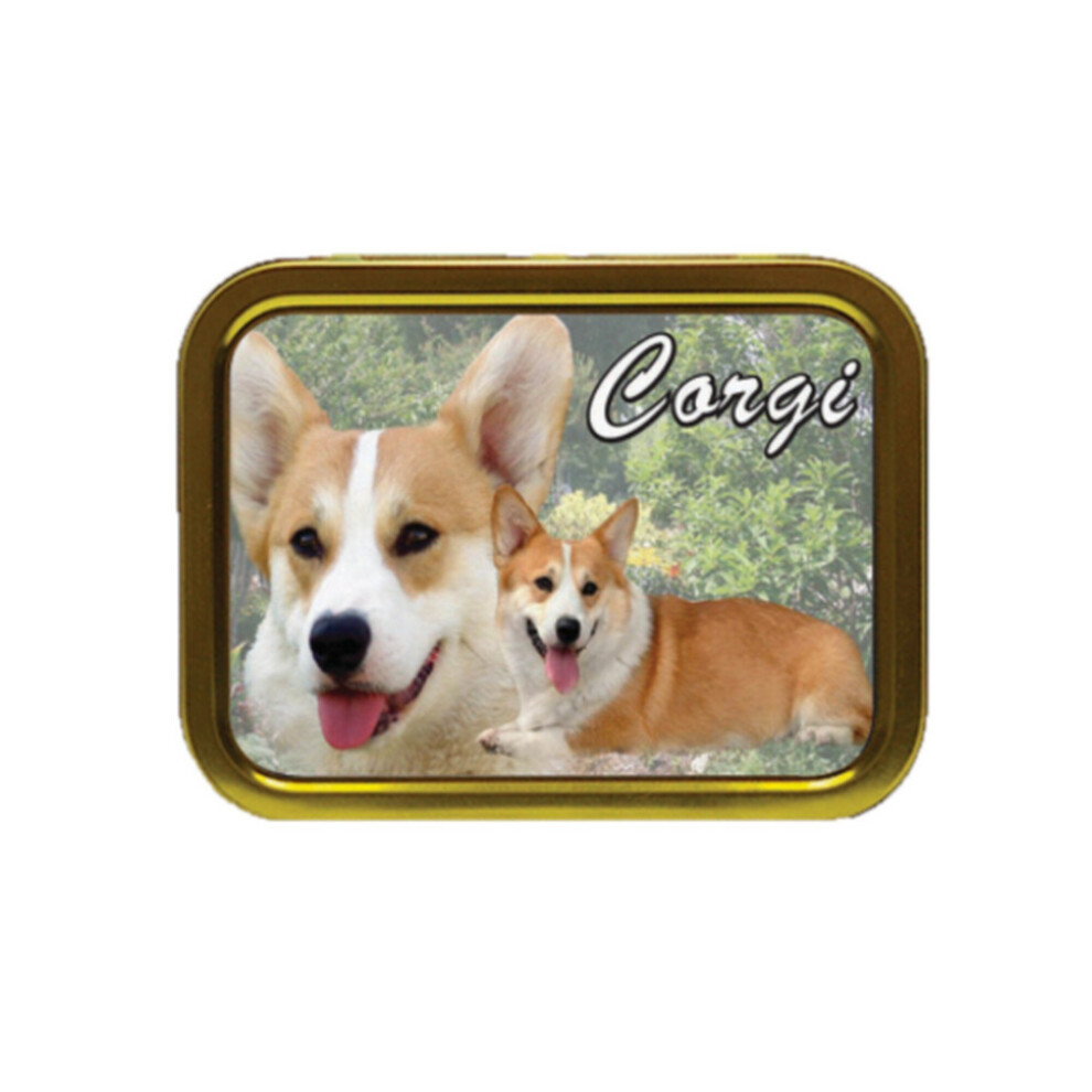 Personalised Gift Products Corgi Dog Breed Tobacco Tin Gift & Smoking Products