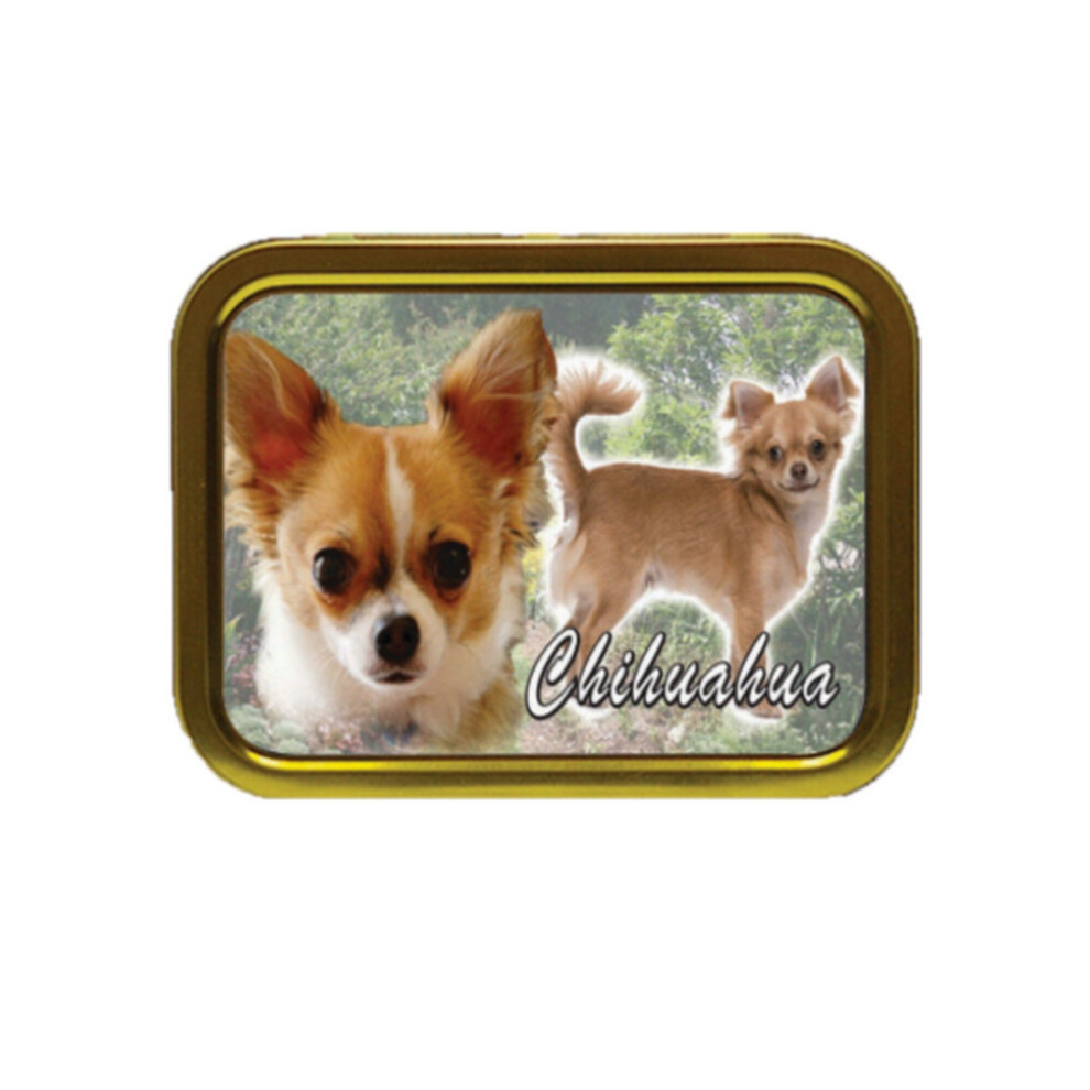 Personalised Gift Products Chihuahua Dog Breed Tobacco Tin Gift & Smoking Products