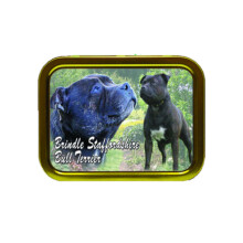 Brindle Staffordshire Dog Breed Tobacco Tin Gift & Smoking Products