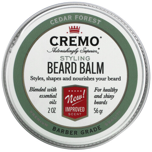 Cremo, Styling Beard Balm, Cedar Forest, 56g