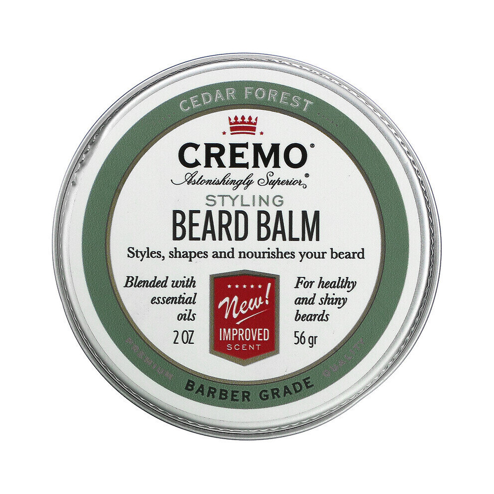 Cremo, Styling Beard Balm, Cedar Forest, 56g