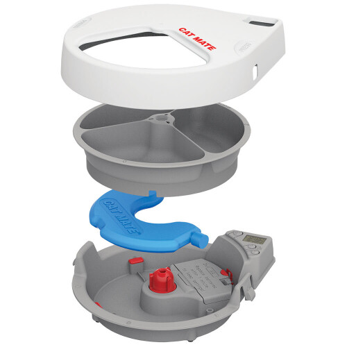 Pet Mate Cat Mate Three Meal Automatic Pet feeder with Digital Timer + Ice Packs 1