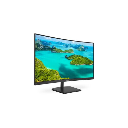 Philips Monitor de PC curvo - PHILIPS 241E1SC/00 - 23.6" FHD - Panel VA - 4 ms - 75Hz - VGA / HDMI - AMD FreeSync 2