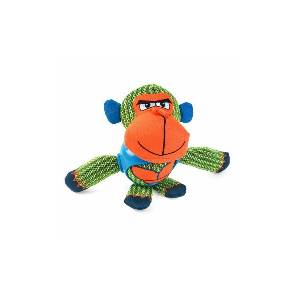 Zoon Strong Tough Fun Dura Chimp Tug Of War Dog Toy With Squeaker