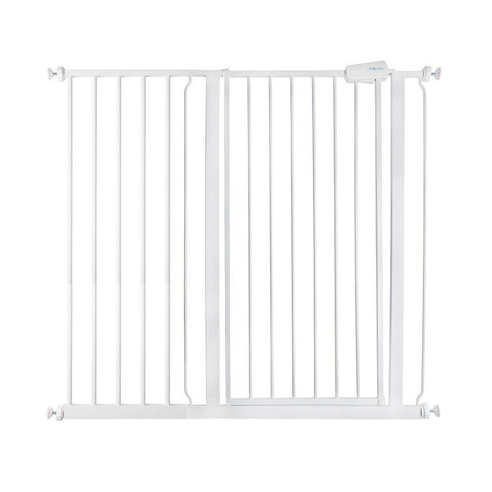 (White, 107.4cm - 115cm) Safetots Extra Tall Pressure Fit Gate