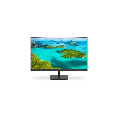 Philips Monitor de PC curvo - PHILIPS 241E1SC/00 - 23.6" FHD - Panel VA - 4 ms - 75Hz - VGA / HDMI - AMD FreeSync 1