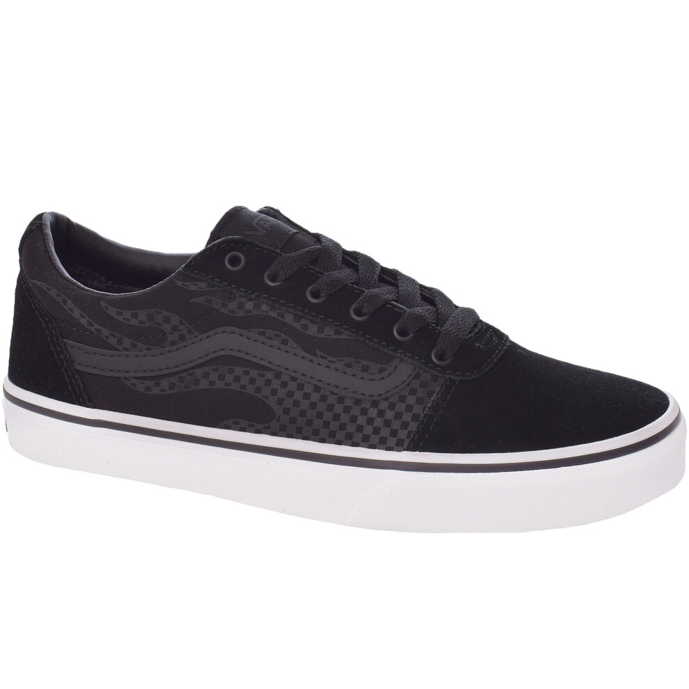 Vans (6 Uk, ) Kids Youths Ward Reflective Low Rise Canvas Trainers Sneakers - Black