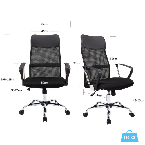 Ergonomic High Back Mesh Office Chair Gaming Computer Desk Chair Crenex on OnBuy