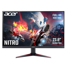 Acer NITRO VG0 Nitro VG240Ybmiix 23.8 inch FHD Gaming Monitor (IPS Panel, FreeSync, 75Hz, 1ms, HDMI, VGA, Black/Red)