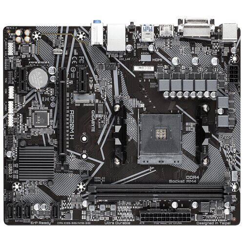 Gigabyte Gigabyte A520M H (rev. 1.0) Socket AM4 micro ATX