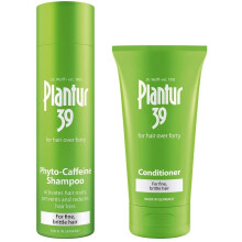 Plantur 39 Caffeine Shampoo and Conditioner Set Prevents and Reduces Hair Loss | For Fine Brittle Hair | Unique Galenic Formula Supports Hai