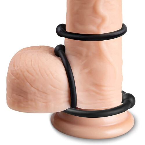Cock Ring Set, 4 Penis Glans Style Cock Rings 2