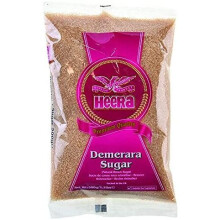 Heera Demerara Sugar 500g ,Rich Caramel Flavour ,Made from Natural Juices ,Glassy Amber Crystals ,Provides Sweetness
