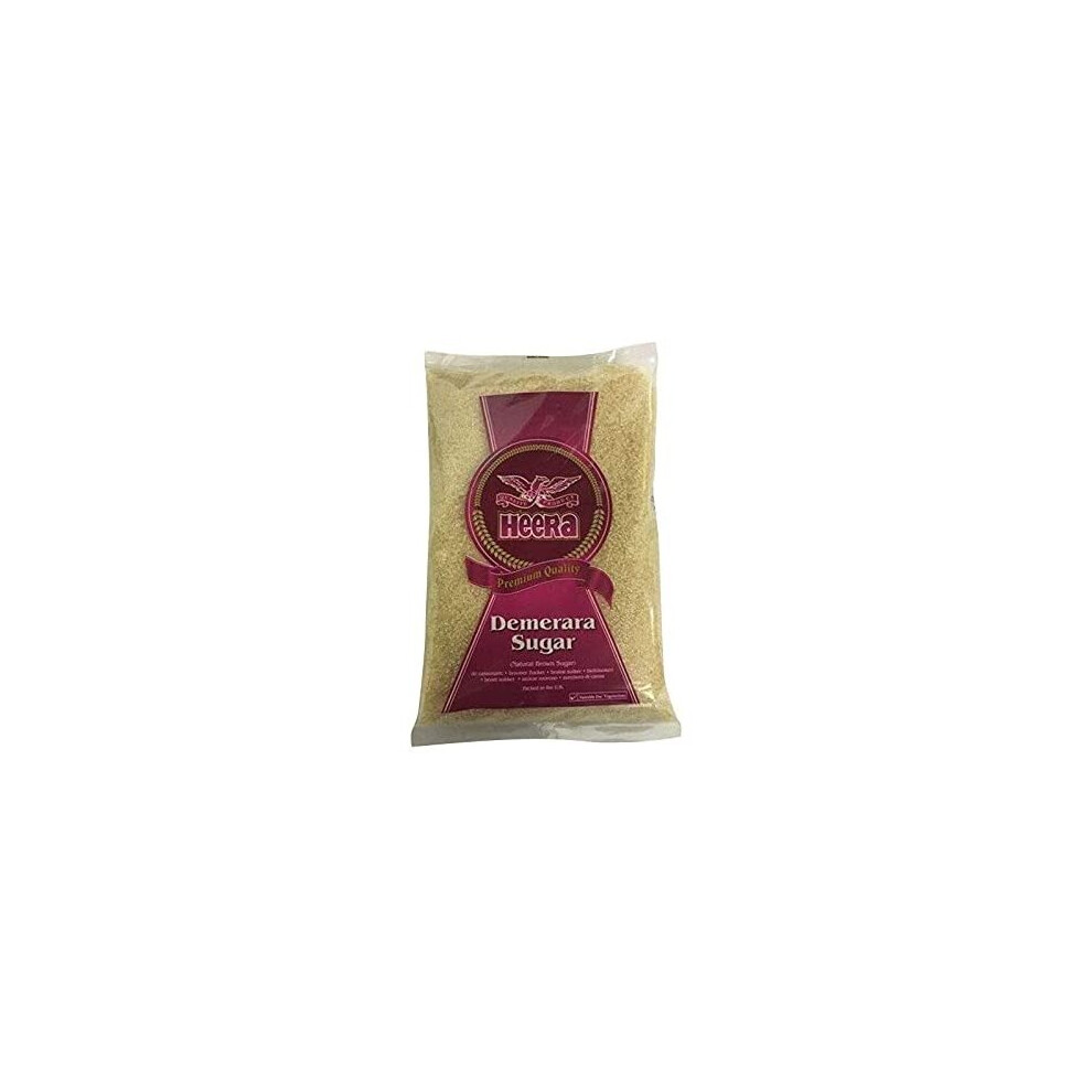 (Pack of 1) Heera Demerara Sugar 3kg ,Rich Caramel Flavour ,Made from Natural Juices ,Glassy Amber Crystals ,Provides Sweetness