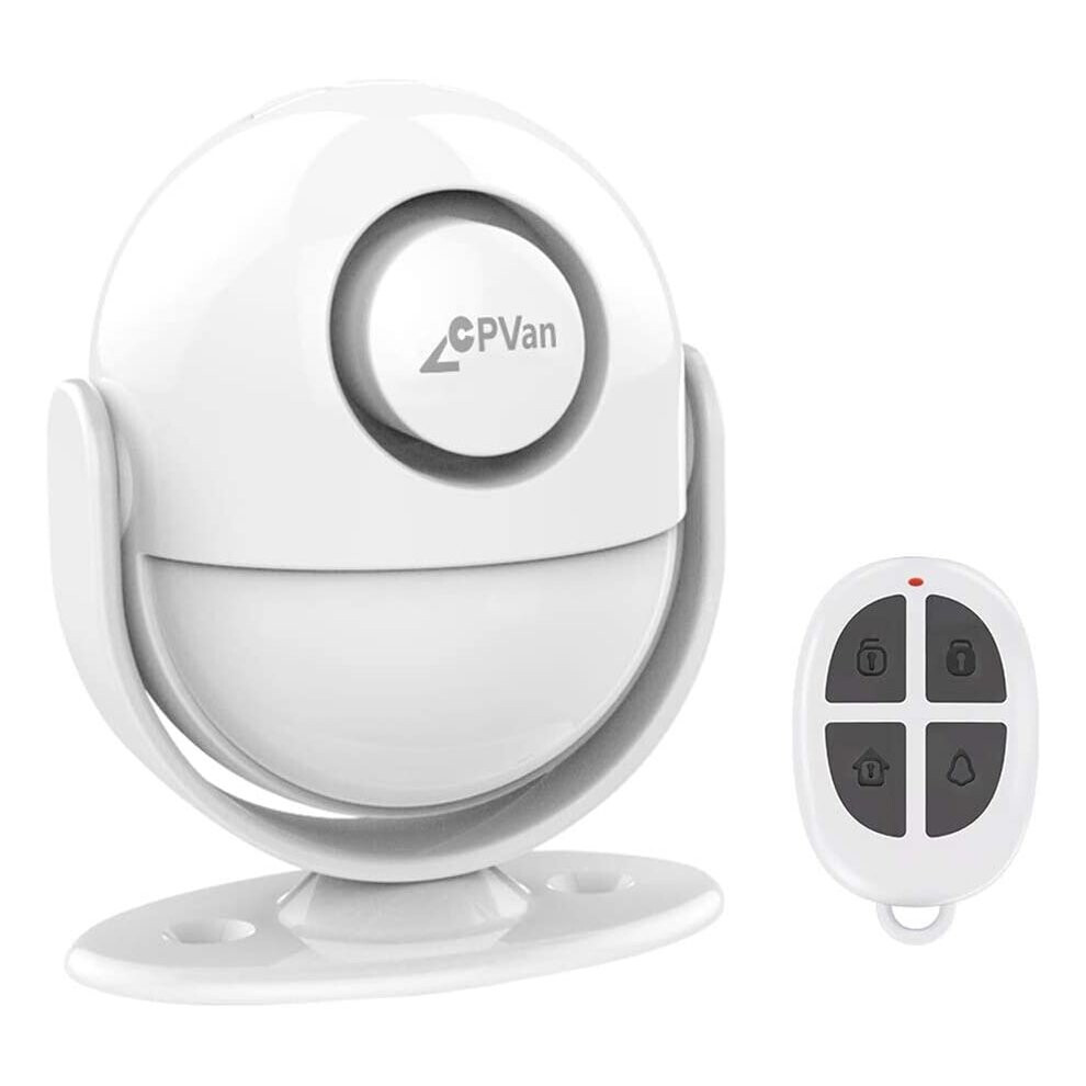 CPVAN Motion Sensor Alarm with Siren, Remote Control Wireless