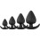 Premium Grade Silicone 4 Piece Butt Plug Set 1