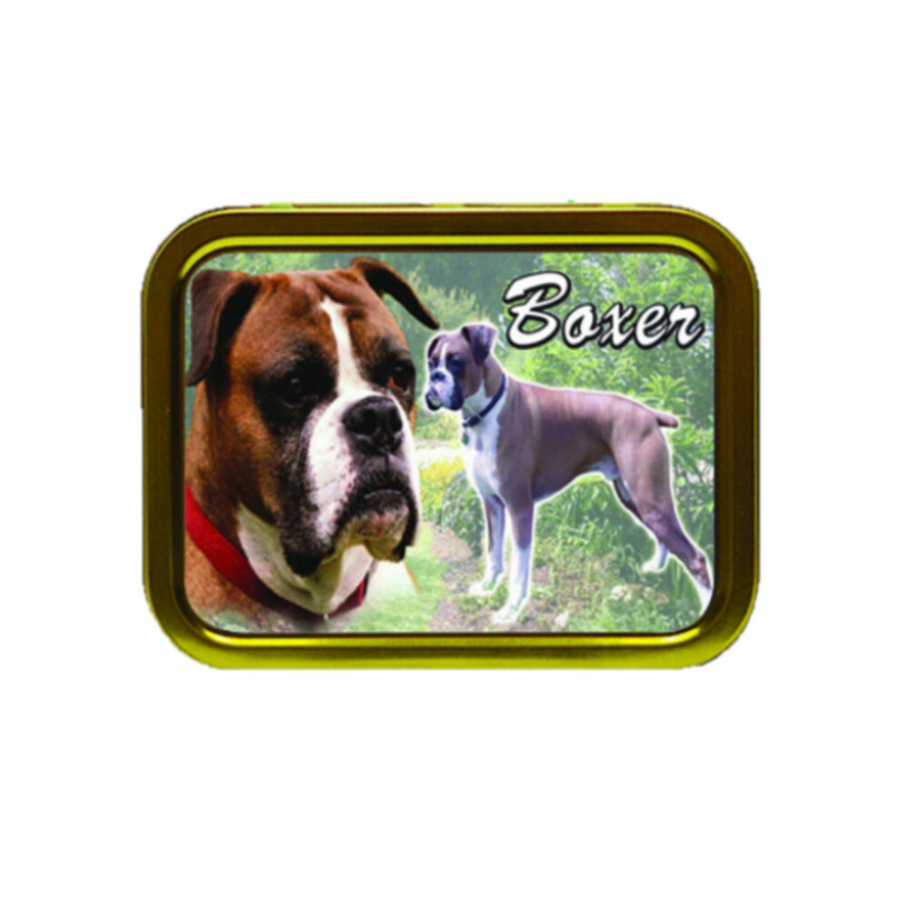 Personalised Gift Products Boxer Dog Breed Tobacco Tin Gift & Smoking Products